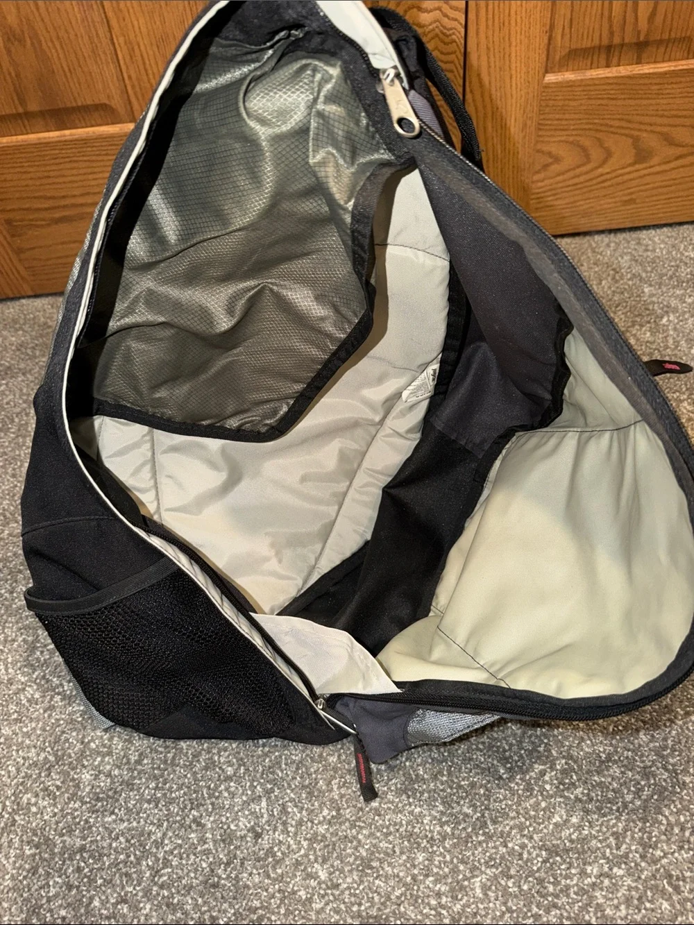 Jansport Black and Gray Crossbody Sling Bag Vintage